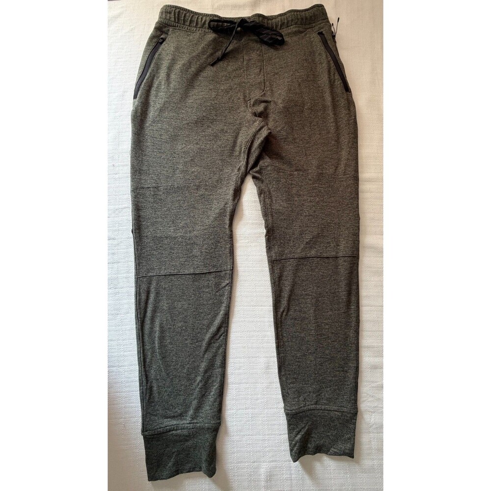 American Eagle Boys Small Gray Active Jogger Pants Stretch Zip Pockets Athletic